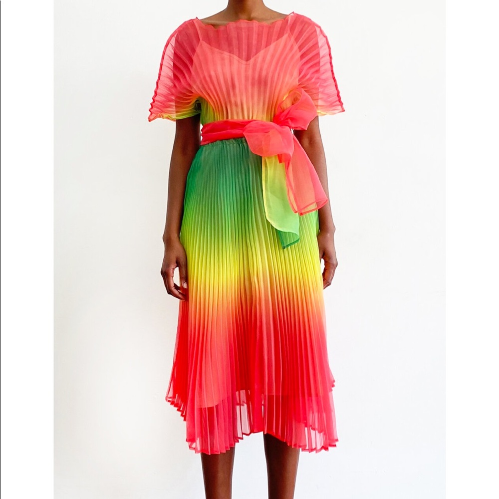 Delhi Collective Lee Multi Color Dress Size Large